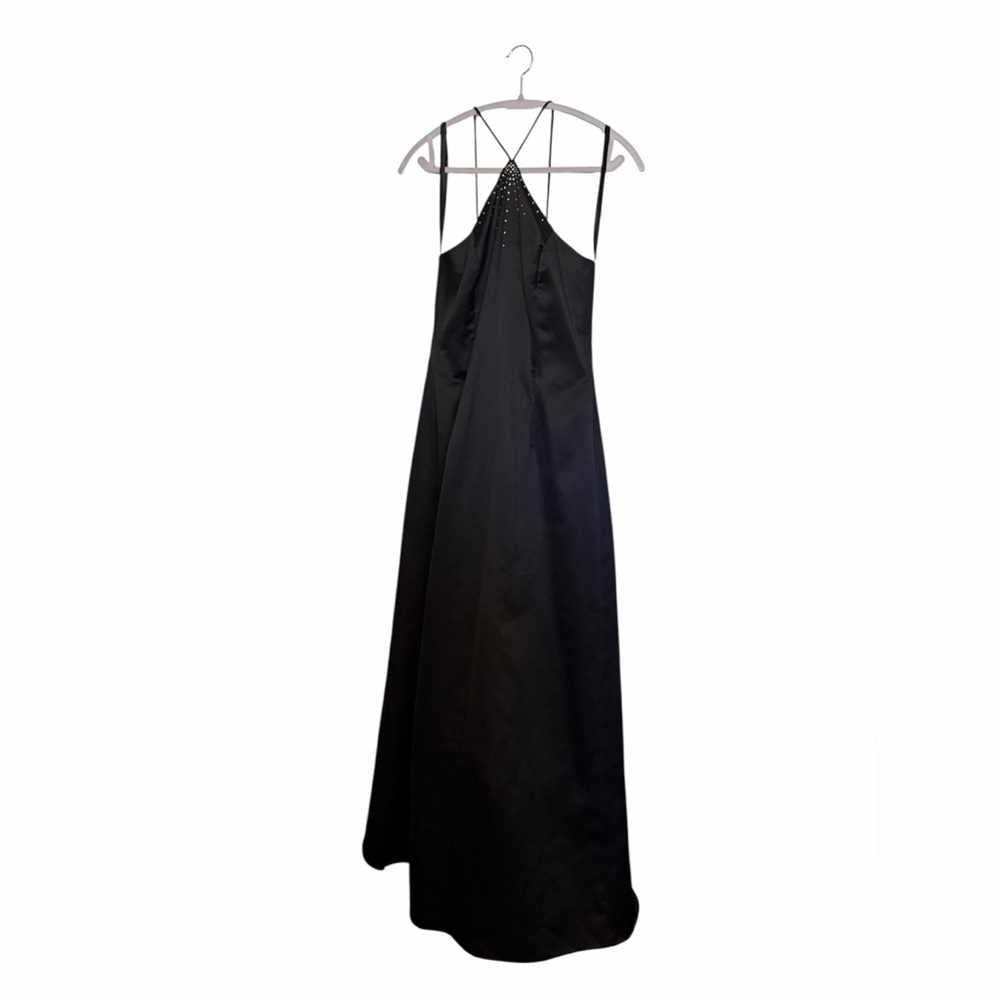 Morgan & Co. Black Satin Prom Dress